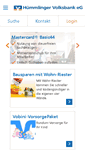 Mobile Screenshot of huemmlinger-volksbank.de